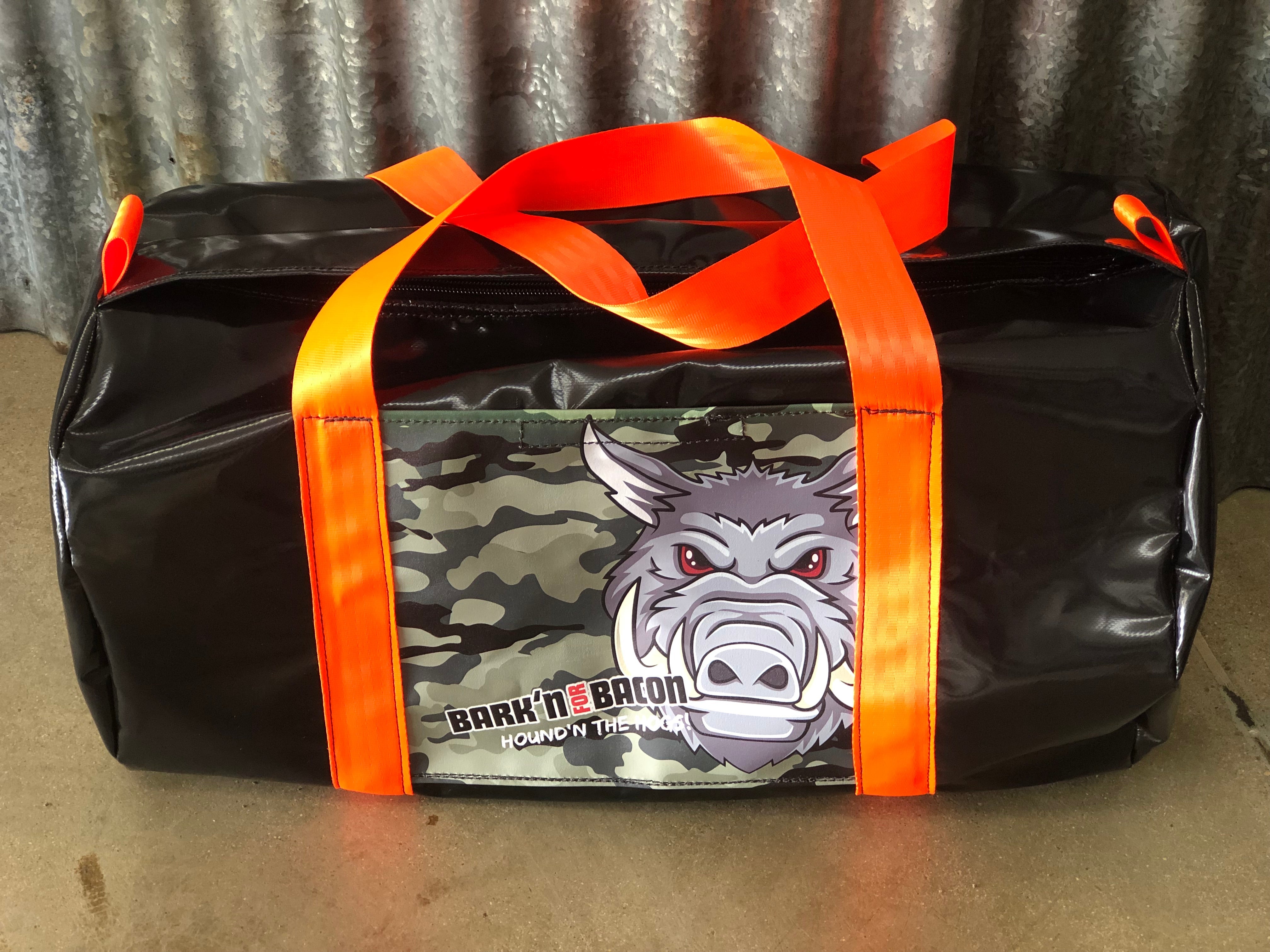 Bark'n For Bacon Camo Gear Bags